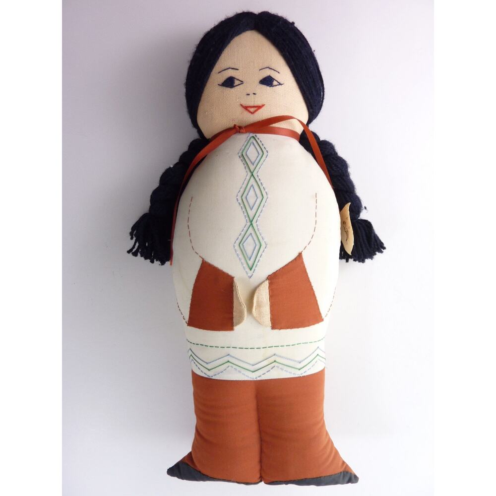 Vintage Worry Doll Cloth Handsewn Magna Peru Doll Maena